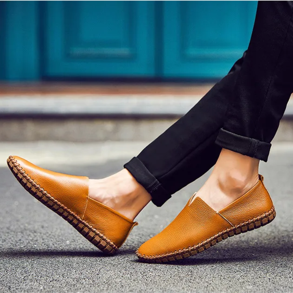 Brantell | Echte Rindsleder Herren Slipper Loafers
